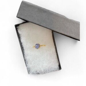 Dainty Raw Druzy Boho Ring‎